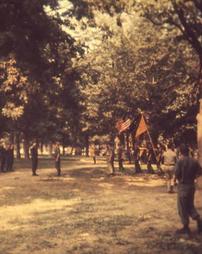 Wilkes College - United States National Guard Morning Formation POST Hurricane Agnes Flood