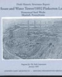 Historic Structures Report for the Pump House and Water Tower