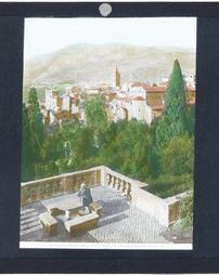 Italy. Tivoli. Prov. di Roma. Panorama visto dalla terrazza della villa d’Este