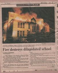 Fire destroys dilapidated school
