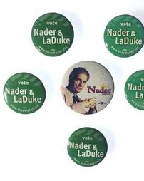 Ralph Nader Election Buttons 