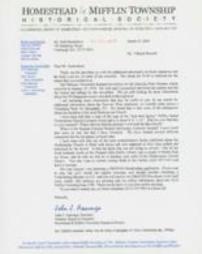 Letter from John J. Amonga to Paul Heckethorn, March 2004
