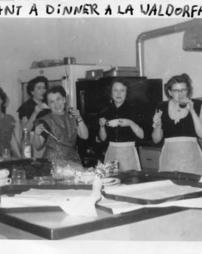 Women cooking in the Beth Sholom kitchen