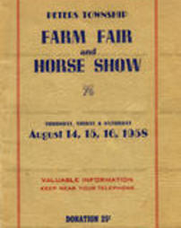 Peters Township Farm Fair and Horse Show Program, 1958.