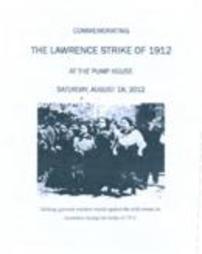 Commemorating the Lawrence Strike of 1912 program