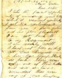 Letter from James Graham to his sister, Agnes Graham, Richmond, April 26, 1865