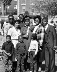 Barbara Martin and Family, Commencement 1986