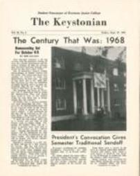 The Keystonian Vol. 36, No. 2 Friday Sept. 27, 1968