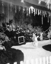 1930 Philadelphia Flower Show. Robert Craig Exhibit. Easter Bunny