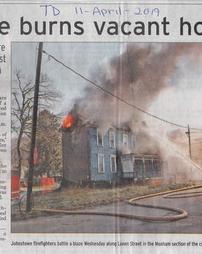 Fire burns vacant home