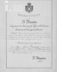 Medal from Italian government.