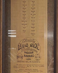 Big Six Board Game- Scoreboard