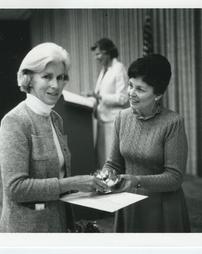1983 Philadelphia Flower Show. Sandy Ward Presents Award