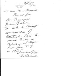 (James Bertram to Samuel Harden Church, April 10, 1912)