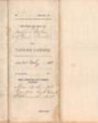 Durbin, Joseph F Tavern License