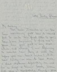 Letter from Bobby Johnston to Warren [Letter 1]