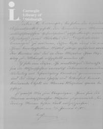 Letter from Franz Josef, Emperor of Austria