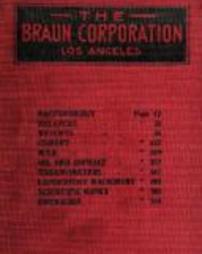 Catalog number 6; Braun Corporation, Los Angeles