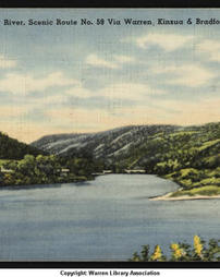 Big Bend on Allegheny River at Kinzua (circa 1940)