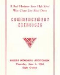 Commencement Program 1963