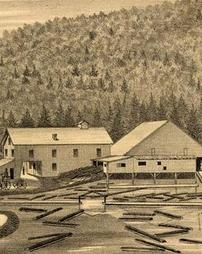 Flouring and Saw Mills of J. M. & M Wolf, Waterville