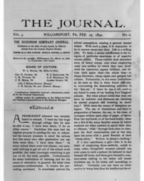 Dickinson Seminary Journal