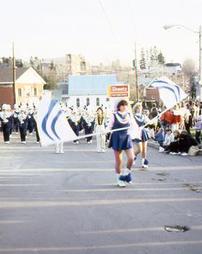 Hancock Band Colorguard with Flags