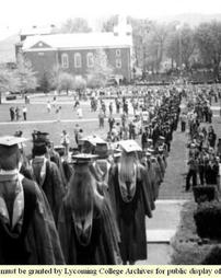 Graduation Procession, Commencement 1974