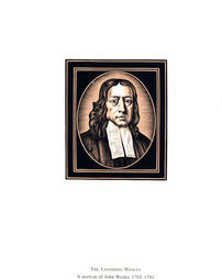 Print of a Wood Engraving of John Wesley