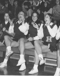 Cheerleaders at The Haverford School - 1975