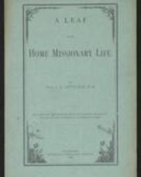 A leaf from home missionary life