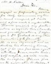 1863-04-04 Handwritten letter from A. H. Kremer (Amos H. Kremer) to Henry Keller