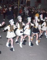 Twirlers and band in Maple Festival Night Parade