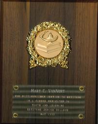 Mary Van Nort Distinguished Service award