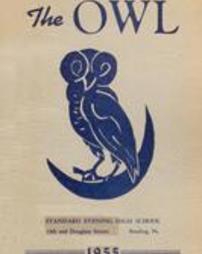 Owl, Standard Evening High School, Reading, PA (1955)