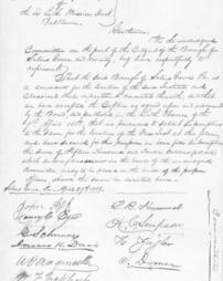 Letter from Selinsgrove Borough to the Missionary Institute in Baltimore