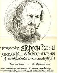 A poetry reading Stephen Dunn.