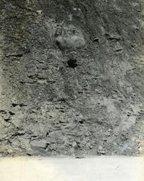 Bolder lying on shale (elevation 800)
