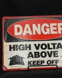 "High Voltage" Danger Sign