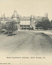 Miss Baldwin's School postcard - 1904