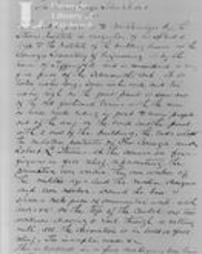 Papers contained in Stevens Institute casket. Description of casket