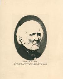 Horace Binney. PHS President. 1828, 1836-1841