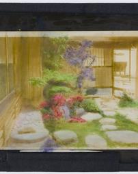 Japan. [Japanese courtyard garden]
