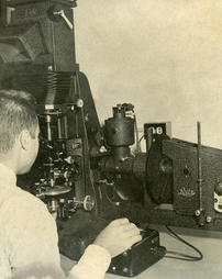 Panphot microscope operated by Dr. Gray