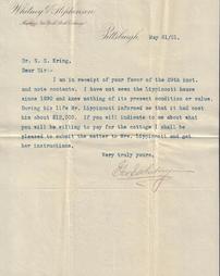 Whitney letter to S.S. Kring