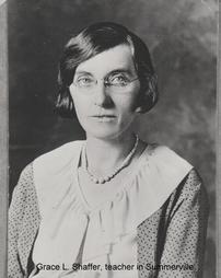 Grace L. Shaffer, teacher in Summerville