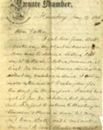 Letter from Harry White to Thomas White, January 19, 1865