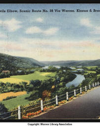 Devils Elbow on the Allegheny River at Kinzua (circa 1940)