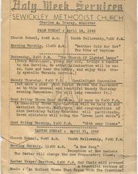 Holy Week Services_1946