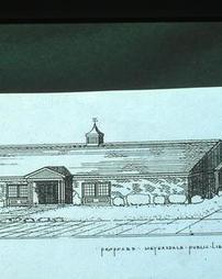Architectural Drawing of Current Meyersdale Public Library